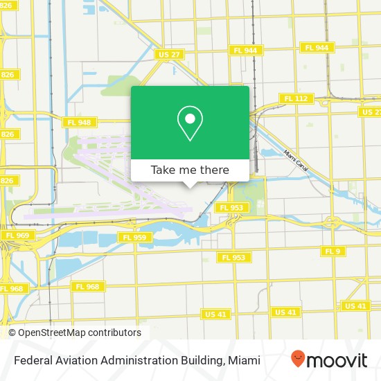 Federal Aviation Administration Building map