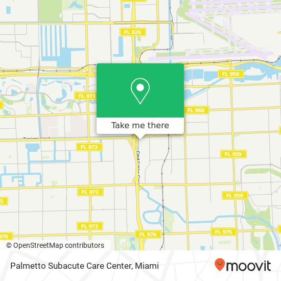 Palmetto Subacute Care Center map