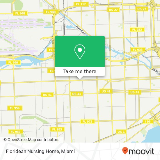 Floridean Nursing Home map