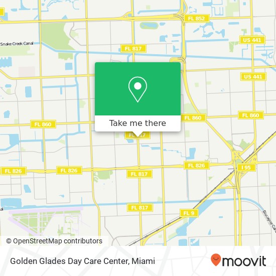 Golden Glades Day Care Center map