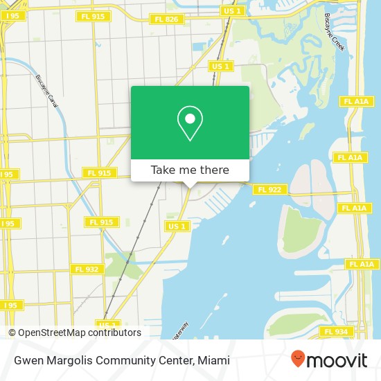 Mapa de Gwen Margolis Community Center