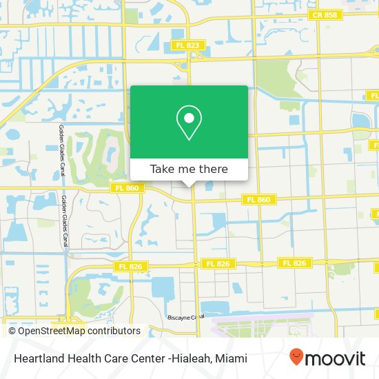Mapa de Heartland Health Care Center -Hialeah