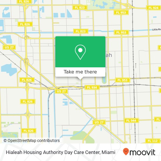 Mapa de Hialeah Housing Authority Day Care Center