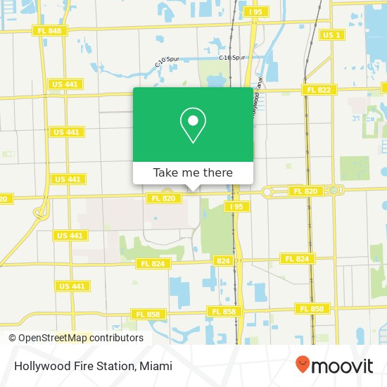 Hollywood Fire Station map