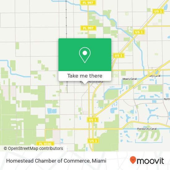 Homestead Chamber of Commerce map
