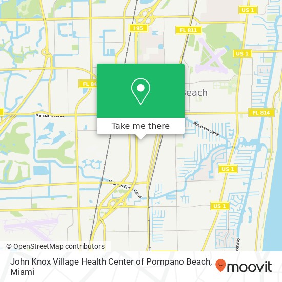 John Knox Village Health Center of Pompano Beach map