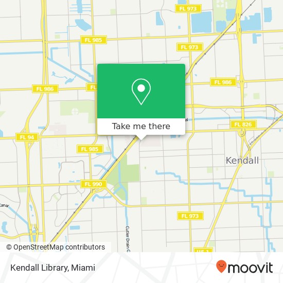 Kendall Library map