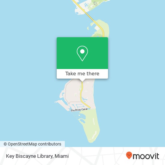 Key Biscayne Library map