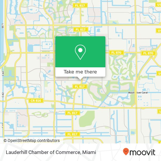 Lauderhill Chamber of Commerce map