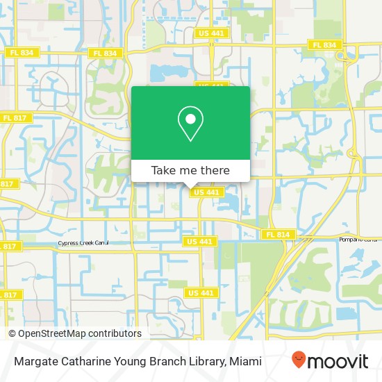 Margate Catharine Young Branch Library map