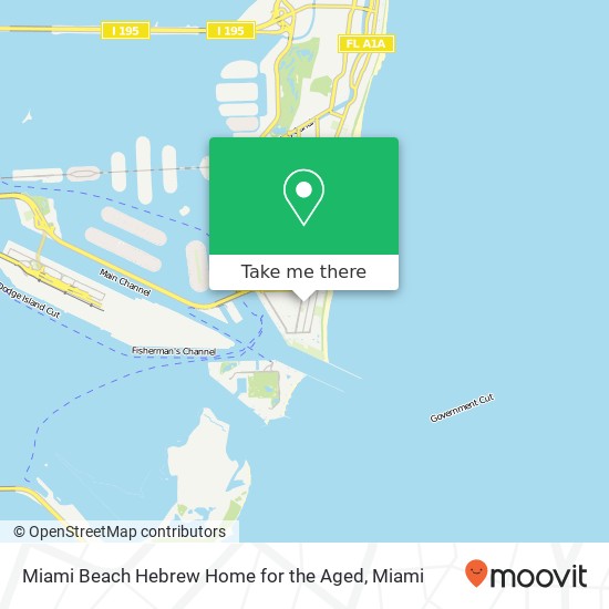 Mapa de Miami Beach Hebrew Home for the Aged