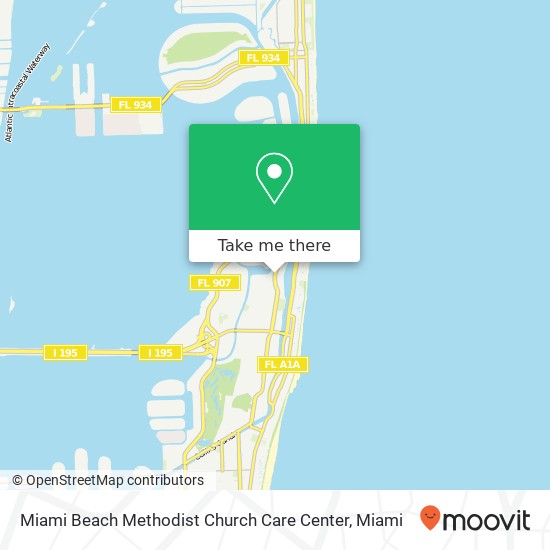 Mapa de Miami Beach Methodist Church Care Center