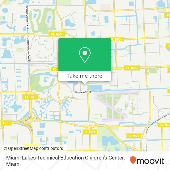 Miami Lakes Technical Education Children's Center map