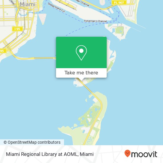 Miami Regional Library at AOML map