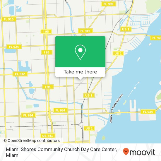 Mapa de Miami Shores Community Church Day Care Center