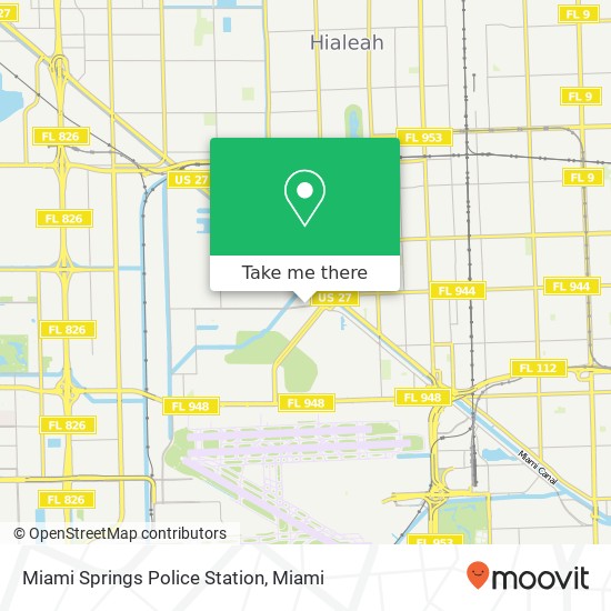 Miami Springs Police Station map