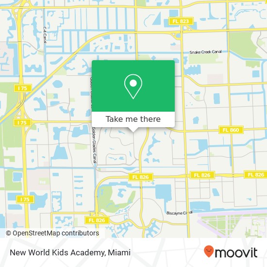 New World Kids Academy map