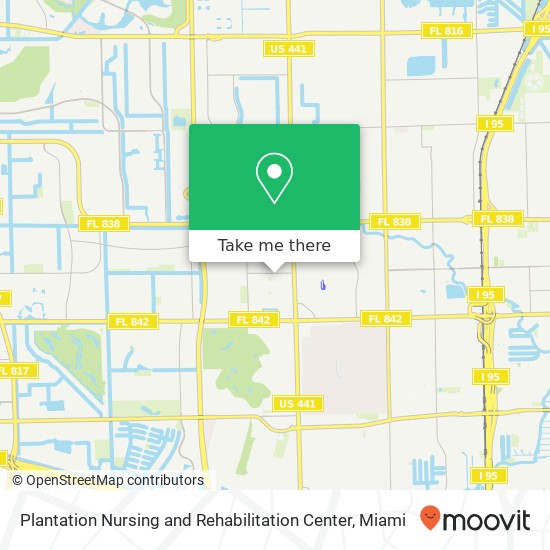 Mapa de Plantation Nursing and Rehabilitation Center