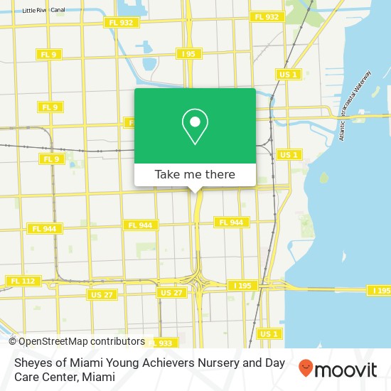 Mapa de Sheyes of Miami Young Achievers Nursery and Day Care Center