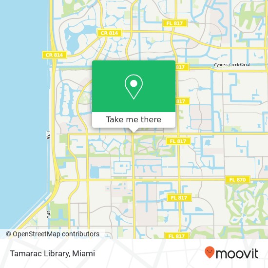 Mapa de Tamarac Library