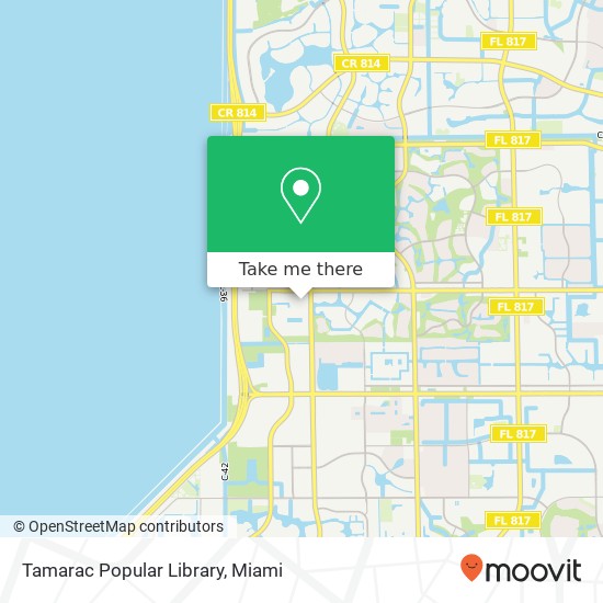 Tamarac Popular Library map