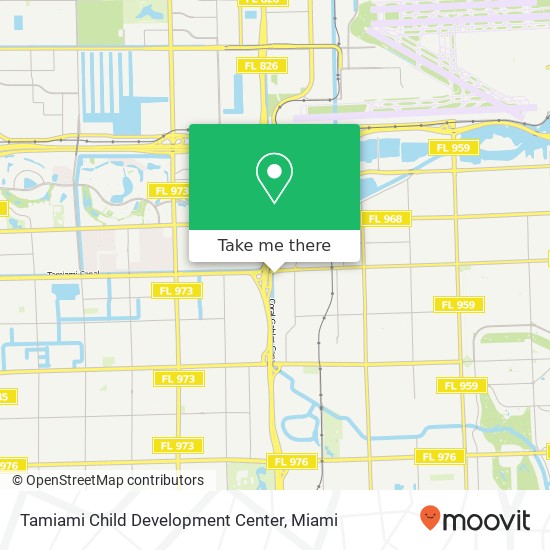 Tamiami Child Development Center map