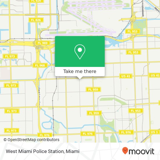Mapa de West Miami Police Station