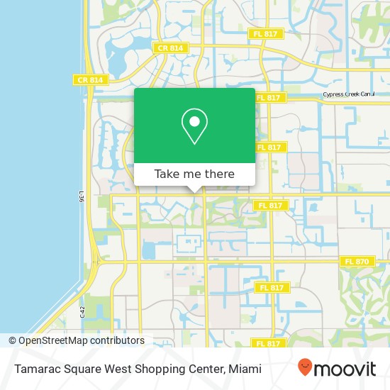 Tamarac Square West Shopping Center map
