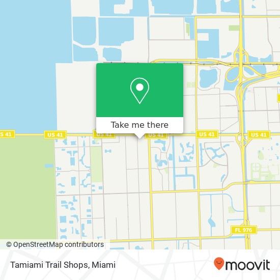 Tamiami Trail Shops map