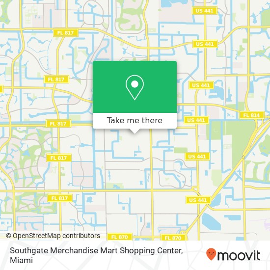 Southgate Merchandise Mart Shopping Center map