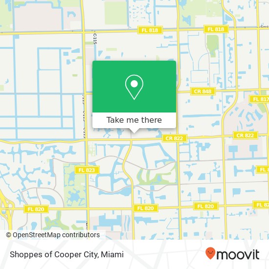 Shoppes of Cooper City map