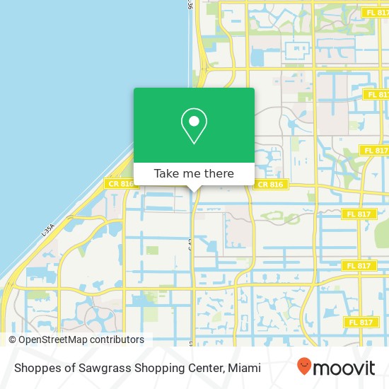 Mapa de Shoppes of Sawgrass Shopping Center