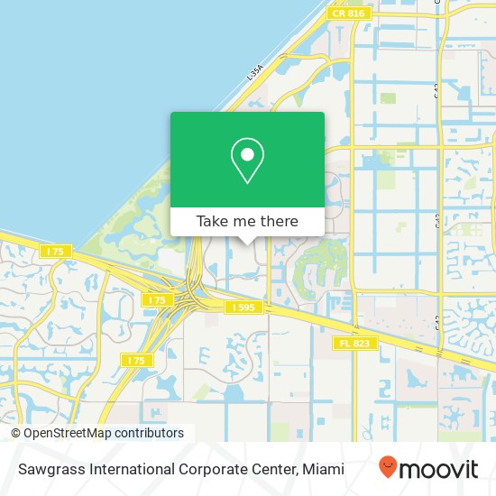 Mapa de Sawgrass International Corporate Center