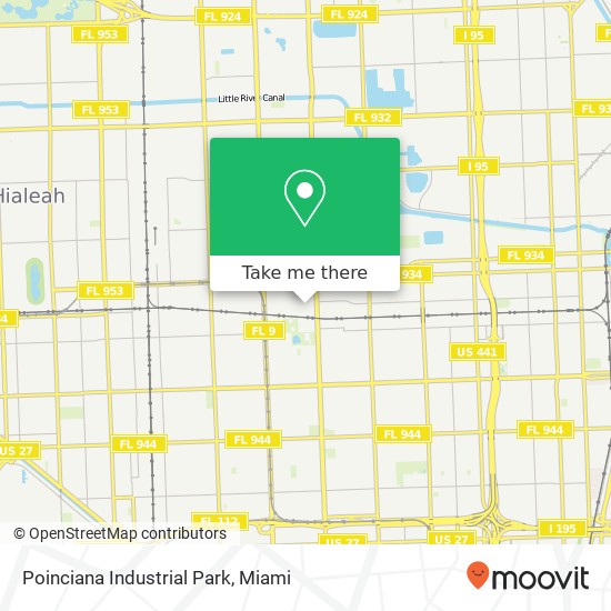 Poinciana Industrial Park map