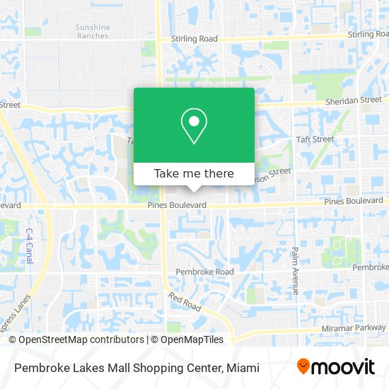 Pembroke Lakes Mall Shopping Center map