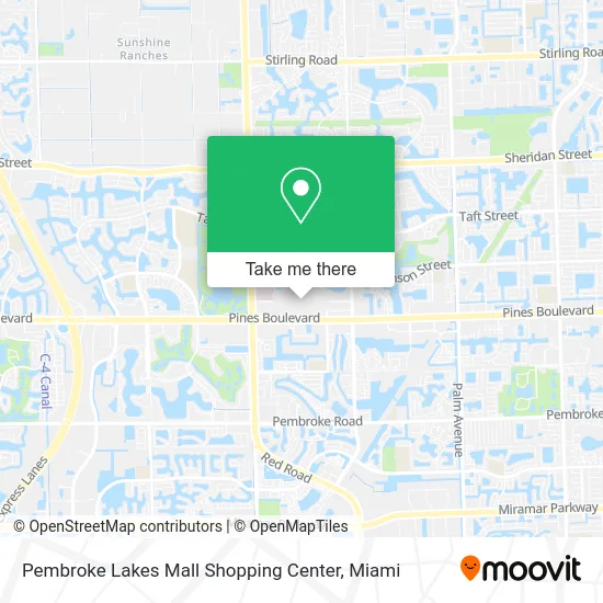 Map Of Pembroke Lakes Mall How To Get To Pembroke Lakes Mall Shopping Center In Miramar-Pembroke Pines  By Bus Or Train?
