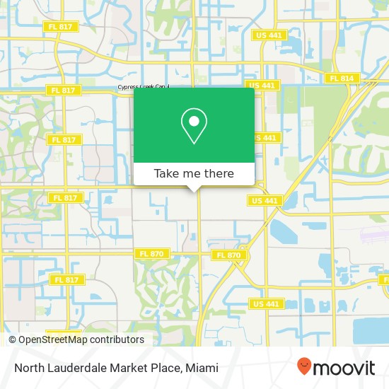 Mapa de North Lauderdale Market Place
