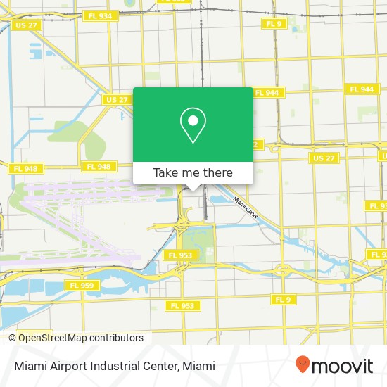 Mapa de Miami Airport Industrial Center