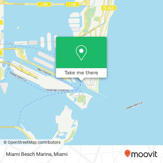 Miami Beach Marina map