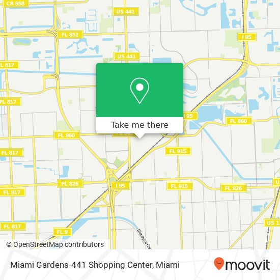 Miami Gardens-441 Shopping Center map