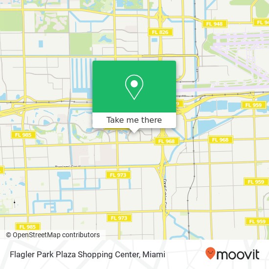 Flagler Park Plaza Shopping Center map