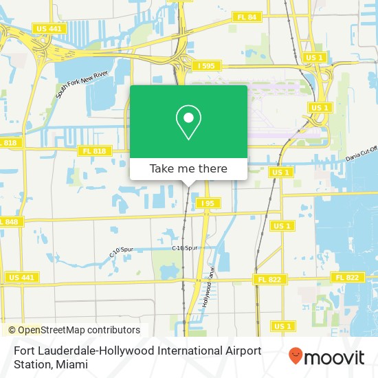 Mapa de Fort Lauderdale-Hollywood International Airport Station