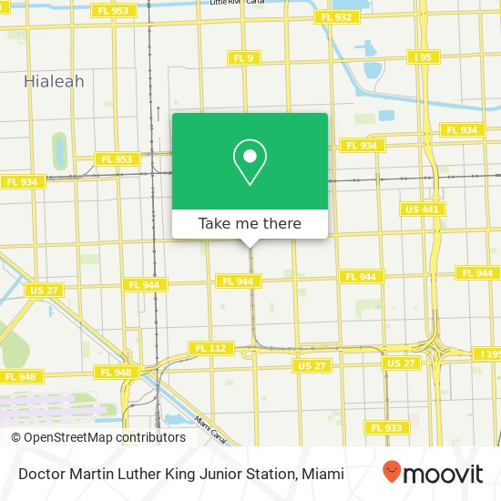 Doctor Martin Luther King Junior Station map