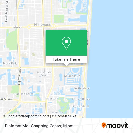 Mapa de Diplomat Mall Shopping Center