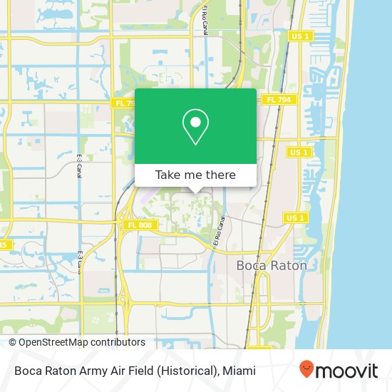 Boca Raton Army Air Field (Historical) map