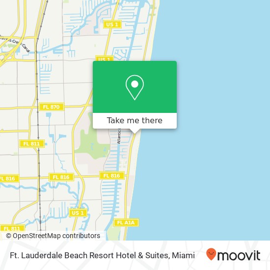 Ft. Lauderdale Beach Resort Hotel & Suites map