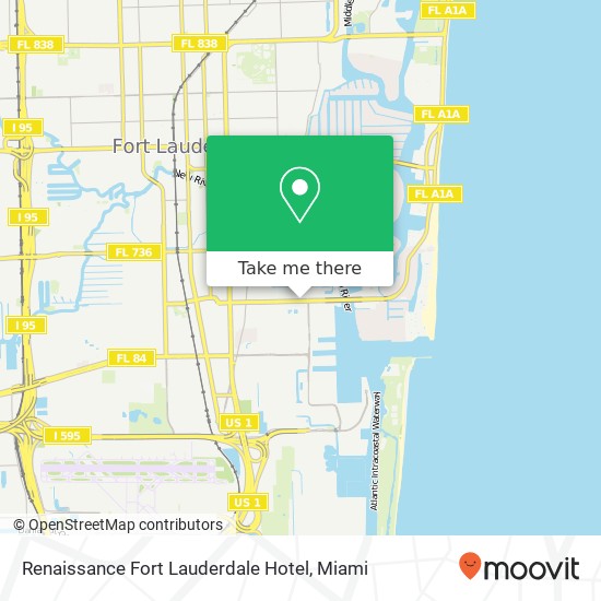 Renaissance Fort Lauderdale Hotel map