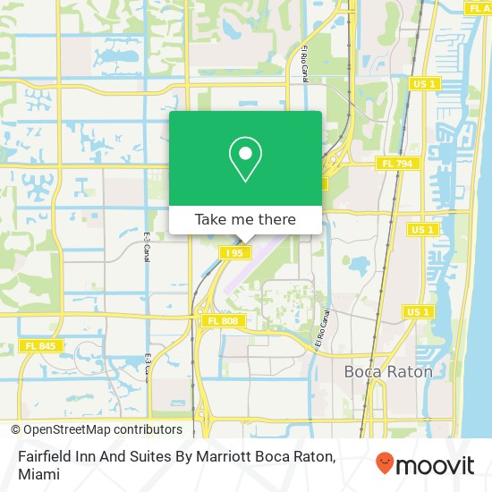Fairfield Inn And Suites By Marriott Boca Raton map