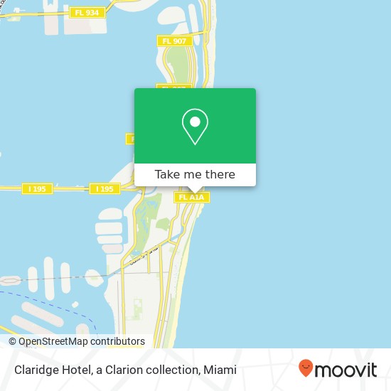 Claridge Hotel, a Clarion collection map