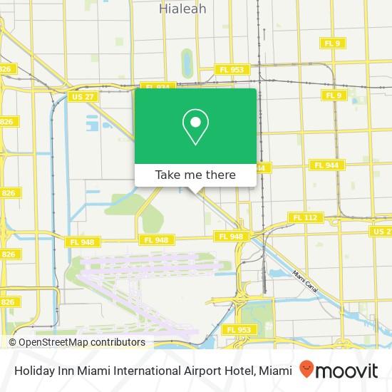 Holiday Inn Miami International Airport Hotel map